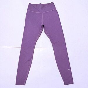 Nike Dri-Fit Mid-Waist Full-Length Lavender Leggings, sz S